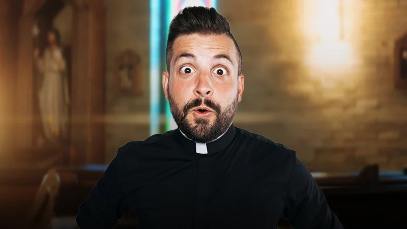 Father Tim asking the question Why Isn’t the Eucharist Mentioned in the Creed?