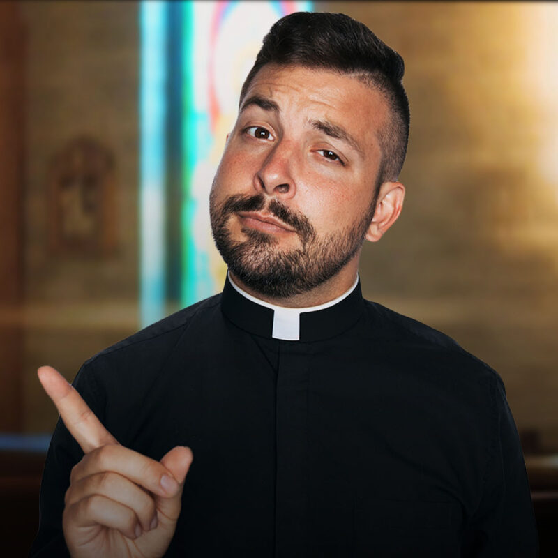 Father Tim asking the question "Is Catholic Guilt Bad?" in this Ask A Priest Series