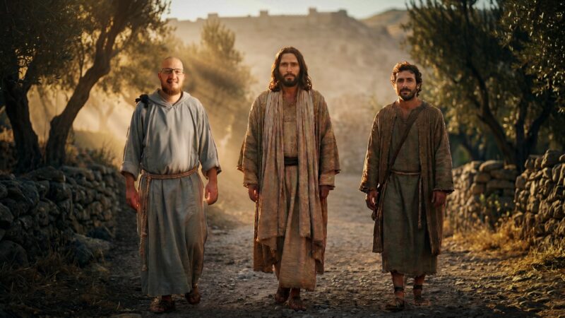 Jesus walks the road with Fr. Mark-Mary and another disciple, reflecting hope when a plan fails, when one door closes, and the grace of meeting Christ happens, topic tackled in the Poco a Poco Podcast episode.