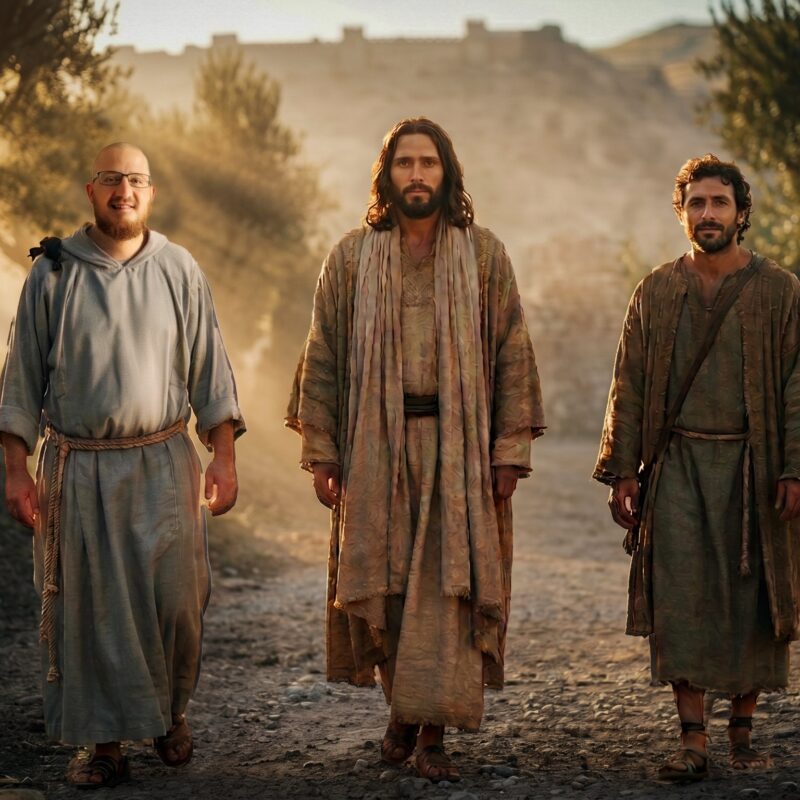 Jesus walks the road with Fr. Mark-Mary and another disciple, reflecting hope when a plan fails, when one door closes, and the grace of meeting Christ happens, topic tackled in the Poco a Poco Podcast episode.