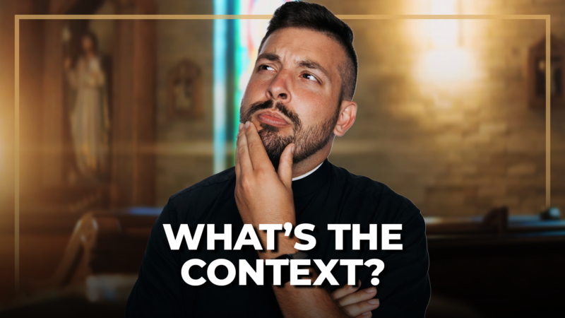 Fr. Tim Anastos explains Rule 3 for reading the Old Testament on Ask a Priest